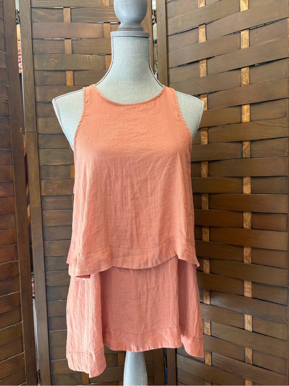 Free people women’s peach layers in love top size small